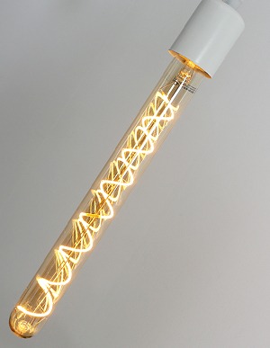Long COB 엘디자인램프T30(스파이럴)황금색 3W/E26/2200K_전구색